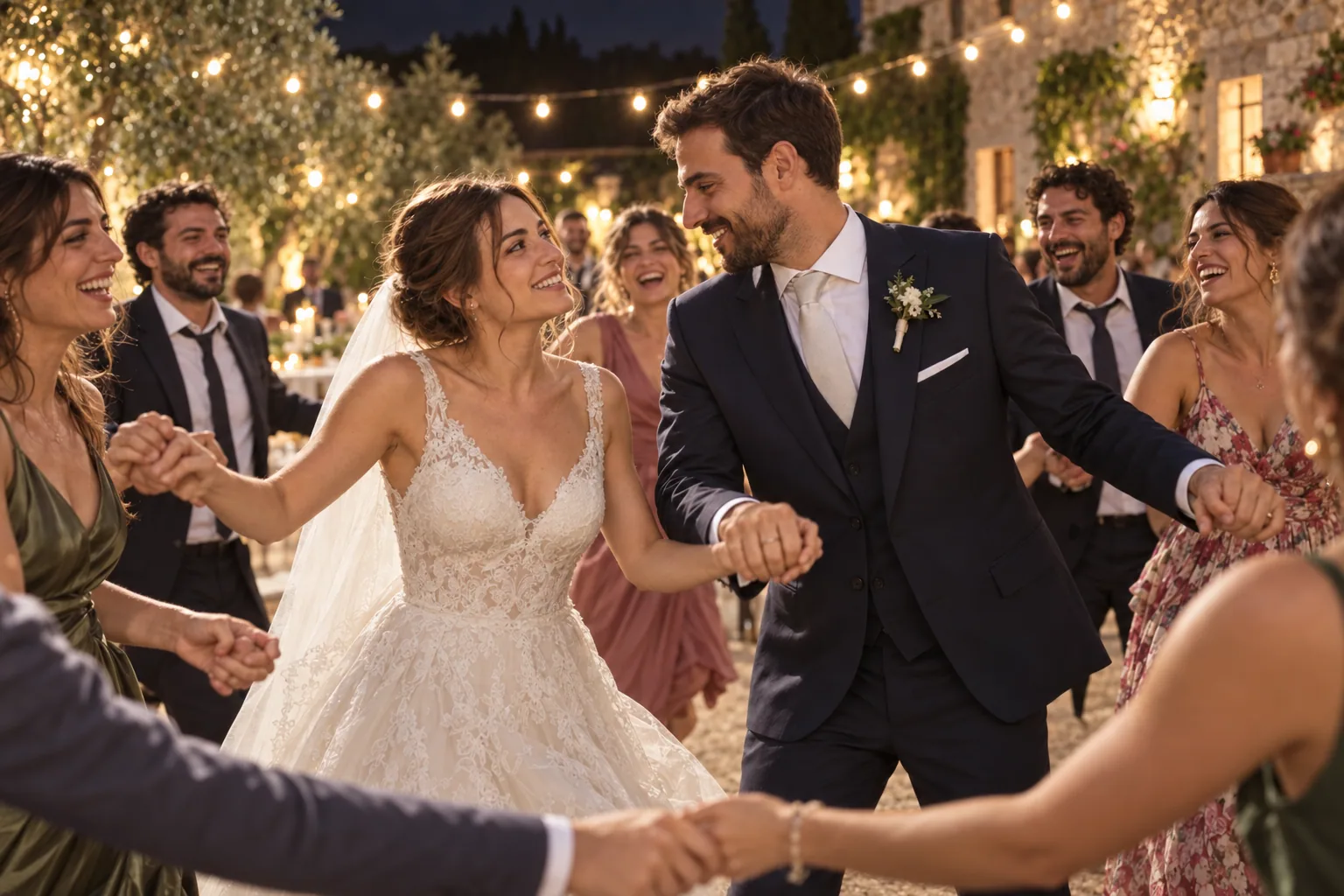 Gli invitati ballano con Sonia e Marco